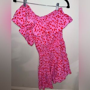 BUDDY LOVE pink one-strapped mini flowy dress